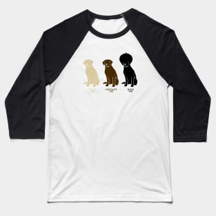 BLACK LABRADOR RETRIEVER Baseball T-Shirt